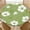 Green Daisy, variant on ARTSLION Elastic Tablecloth For Round Tables, Waterproof Tablecover For Up To 36in Round Table, Dining Tablecover For Indoor And Outdoor, Holiday, Neutral Maze