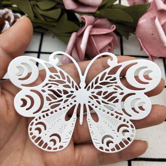 Die Cuts for Card Making, Ouginx Flower Butterfly Metal Cutting Dies DIY Die Cutters Die Stencils for Scrapbooking, Embossing & More