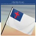 Cross Flag Outdoor Decorations Banner Flags Flower Garden of Christian