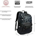 thumbnail image 2 of Adidas Energy Backpack, Nomad Camo Grey/Carbon Grey/Vivid Red, One Size, 2 of 7
