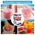 thumbnail image 6 of 700W Dual Tank Slushie Machine – 15L x 2, Commercial Stainless Steel, Self-Cleaning, High-Speed Frozen Drink Maker for Bar & Home, Black, 6 of 8
