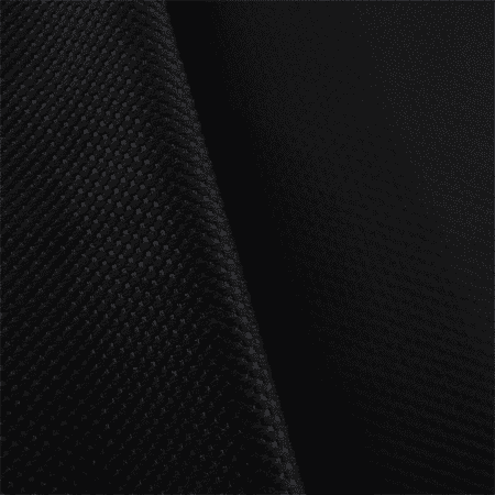 Black Soft Fleece - Black Waterproof Soft Shell Grid Fleece, Fabric By the Yard