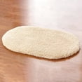 thumbnail image 4 of D-GROEE Oval Shape Bath Rugs Extra Soft Fluffy and Absorbent Polyester Shag Rug, Non-Slip Runner Carpet for Tub Bathroom Shower Mat, Durable Thick Area Rugs, 4 of 7