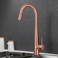 thumbnail image 1 of Brushed Gold Kitchen Faucet Single Hole Pull Out Spout Kitchen Sink Mixer Tap Stream Sprayer Head Rose Gold /black Mixer Tap, 1 of 5