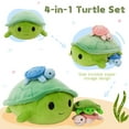 thumbnail image 2 of MorisMos 15.7'' Turtle Stuffed Animals Plush Turtle with 3 Babies, 2 of 6
