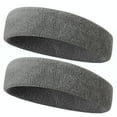 thumbnail image 3 of Hauaitttt Women Absorption and Sweat Wicking Sports Thick Pile Cloth Wweat Proof Belt Headbands for Women with Knot Knot Headband Women Headband Men Sweatbands Headbands Head Band Women Headband, 3 of 3