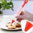 thumbnail image 3 of 4 Nozzles Silicone Food Writing Pen Chocolate Decorating Tools Cake Mold (Red), 3 of 6