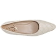 thumbnail image 2 of Sam Edelman Joy White Pointed Toe Low Block Heeled Slip On Leather Ballet Flats (Modern Ivory, 7.5), 2 of 5