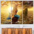 thumbnail image 1 of Sea Mermaid with Ghost Ship Seascape, 1 of 2
