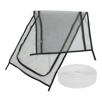 BESTYASH cat screen door barrier indoor Pet Screen Door Black Easy Installation 1Pack