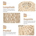 thumbnail image 3 of SHISUYAN Creative Ceiling Lamp Light Cover Lamp Shade Unique Lamp Accessories for Home, 3 of 8