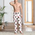 thumbnail image 5 of Mens Pajama Pants - Soft Sleep & Lounge Pants for Men, Cute Chocolate Strawberry Cuteness Casual PJ Bottoms Pants with Pockets, 5 of 5