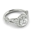 thumbnail image 3 of 1.00ctw Diamond Infinity Engagement Ring in 14k White Gold, 3 of 4