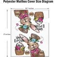 thumbnail image 2 of Happy Easter Bunny Eggs Mailbox Cover Magnetic Standard Size 21" x 19", Cute Rabbit Decorative Post Letter Box Wrap Decor Funny Garden Yard Outdoor Decoration, 2 of 6