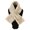 white, variant on Winter Warm Scarf for Cross Tie Collar Fluffy Faux Fur Plush Shawl Wrap Neck Warmer Solid Color Neckerchief for Women Gi