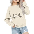 thumbnail image 3 of Asxite Toddler Tops Long Sleeve Sweatshirt Casual Loose Print Fall Winter 1-12 Y, 3 of 5