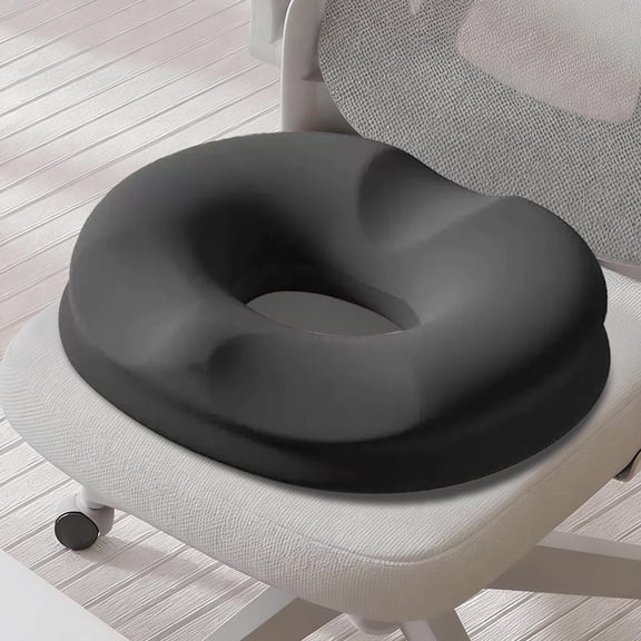 Eolstice Double Layer Elastic Pressure Relief Seat Cushion, Tailbone Support Pad for Office Chair Car Seat, Breathable Contoured for Extended Sitting,Black