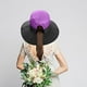 thumbnail image 4 of Sombreros de sol plegables con protección UV para exteriores para mujer, sombrero de pesca de playa de ala ancha de malla con orificio para cola de caballo, 4 of 6