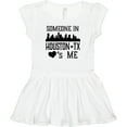 thumbnail image 3 of Inktastic Houston Texas Someone Loves Me Skyline Girls Baby Dress, 3 of 5