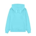 thumbnail image 5 of Cute Hoodies for Girls & Boys with Pocket and Ear Pullover Sweatshirts Size 2-15 Teens Toddlers Casual Solid Color Long Sleeve Going Out Hooded Tops, 5 of 8