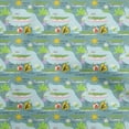 thumbnail image 1 of oneOonePolyesterSpandexDustyBlueFabricKidsAnimalDressMaterialFabricPrintFabricByTheYard56InchWide, 1 of 4