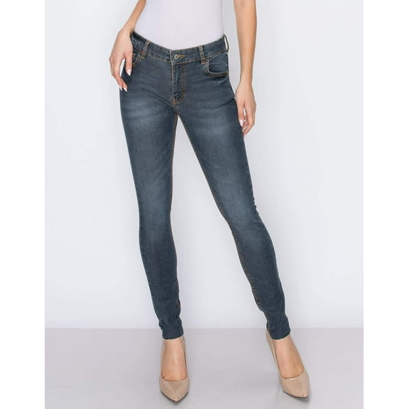 RING OF FIRE Women's Inez Mid Rise Jeans