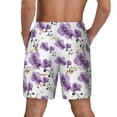 thumbnail image 4 of Goofa Orchids Flowers Printed Men's Swim Trunks Board Shorts Quick Dry Mens Swimming Trunks with Compression Liner,Breathable Fit Hawaii Beach Shorts-Large, 4 of 9