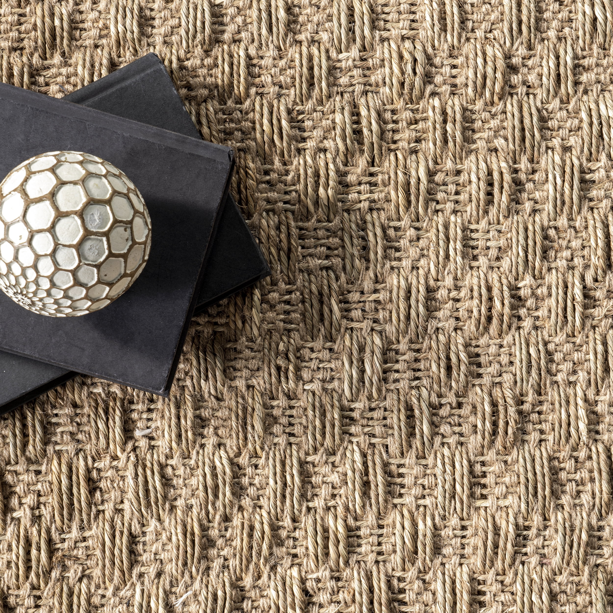 nuLOOM Tanya Casul Seagrass Fringe Area Rug, 5' x 8', Natural