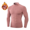 thumbnail image 5 of Performance Compression Long Sleeve Shirt High Elasticity Workout Running Training Athletic Fitness Top Mens Blouse For Outdoor Watermelon Red XXL, 5 of 6