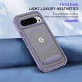 thumbnail image 5 of Decase Magnetic Case for Google Pixel 8A,Heavy Duty Anti-Scratch Rugged Kickstand Mag-Safe Cover for Women Men,Dual-Layer Protection Military Grade Protective Case for Google Pixel 8A,Purple+Clear, 5 of 7