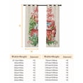 thumbnail image 6 of Fsddascl Christmas Blackout Curtains for Bedroom/Living Room, Thermal Insulated Kitchen Curtains, Red Truck Pine Tree Snowflake Branches Flowers Grommet Darkening Window Treatment Drapes 52"x84"x2, 6 of 6