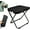 Black, variant on TaoLeHui Lightweight Folding Stool, Collapsible Camping Chair with Carry Bag, 13" Portable Design for Adults, Ideal for Travel, Hiking, Fishing, and Outdoor Use