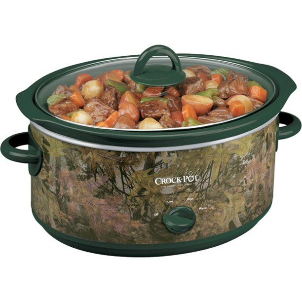 CrockPot 5.5 Quart Camouflage Print Slow Cooker