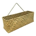 thumbnail image 1 of Hanging Basket Storage Baskets Containers Organizer Box 12*4in Rectangular Home Organizers Willow Wall Flower, 1 of 12
