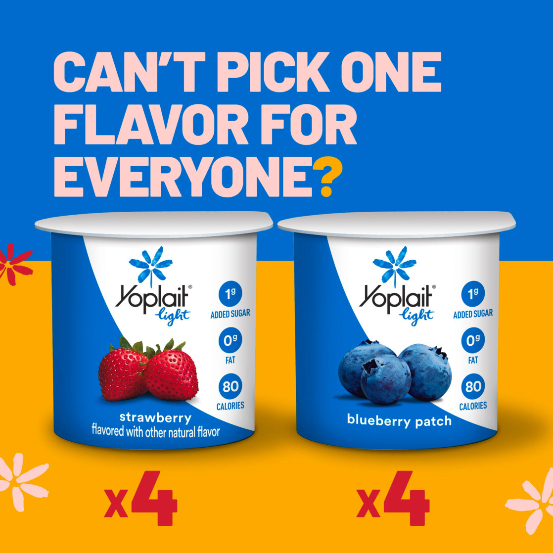 Yoplait Light Fat Free Yogurt Pack, 8 Count, 6 OZ Yogurt Cups