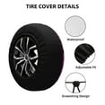 thumbnail image 4 of ZNDUO Halloween Zombie Cartoon Pattern Spare Tire Cover, Universal Spare Tire Wheel Covers 14 inch, 4 of 8