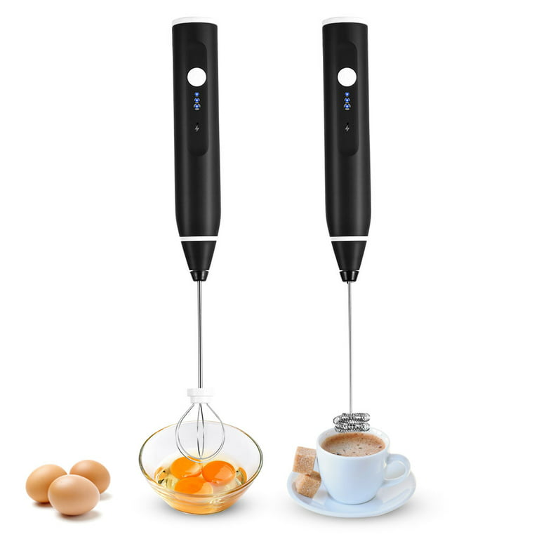Mini Electric Blender Rechargeable Whipper 3 Modes Handheld Milk Frother  with Detachable Probe Adjustable Foam Maker Blender for Frappe Hot  Chocolate