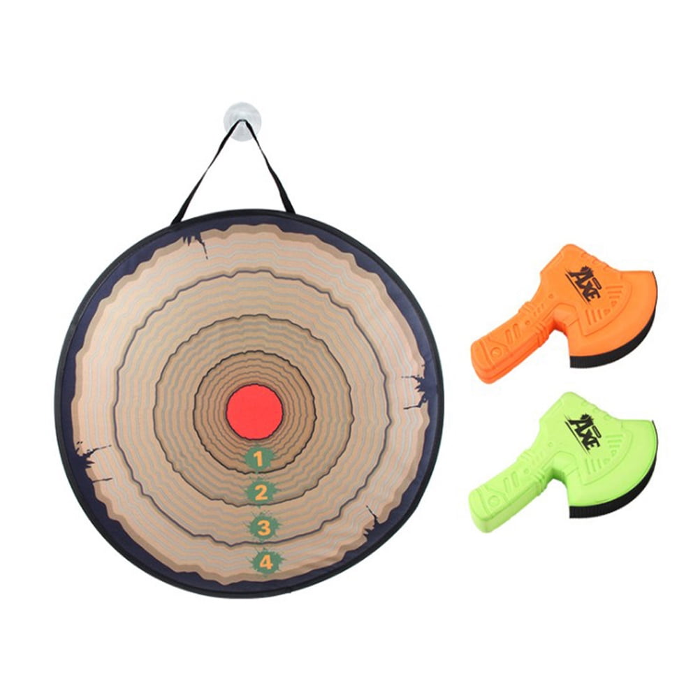 Worallymy Dart Board Game Set Foam Axe Throwing Game Set Shooting Game