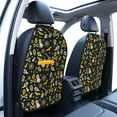 thumbnail image 3 of Naloa cartoon Skull spider web 2Pcs Anti-Kick Back Seat Cover Kick Mat, Car Seat Protector with 3 Storage Pockets, 3 of 8
