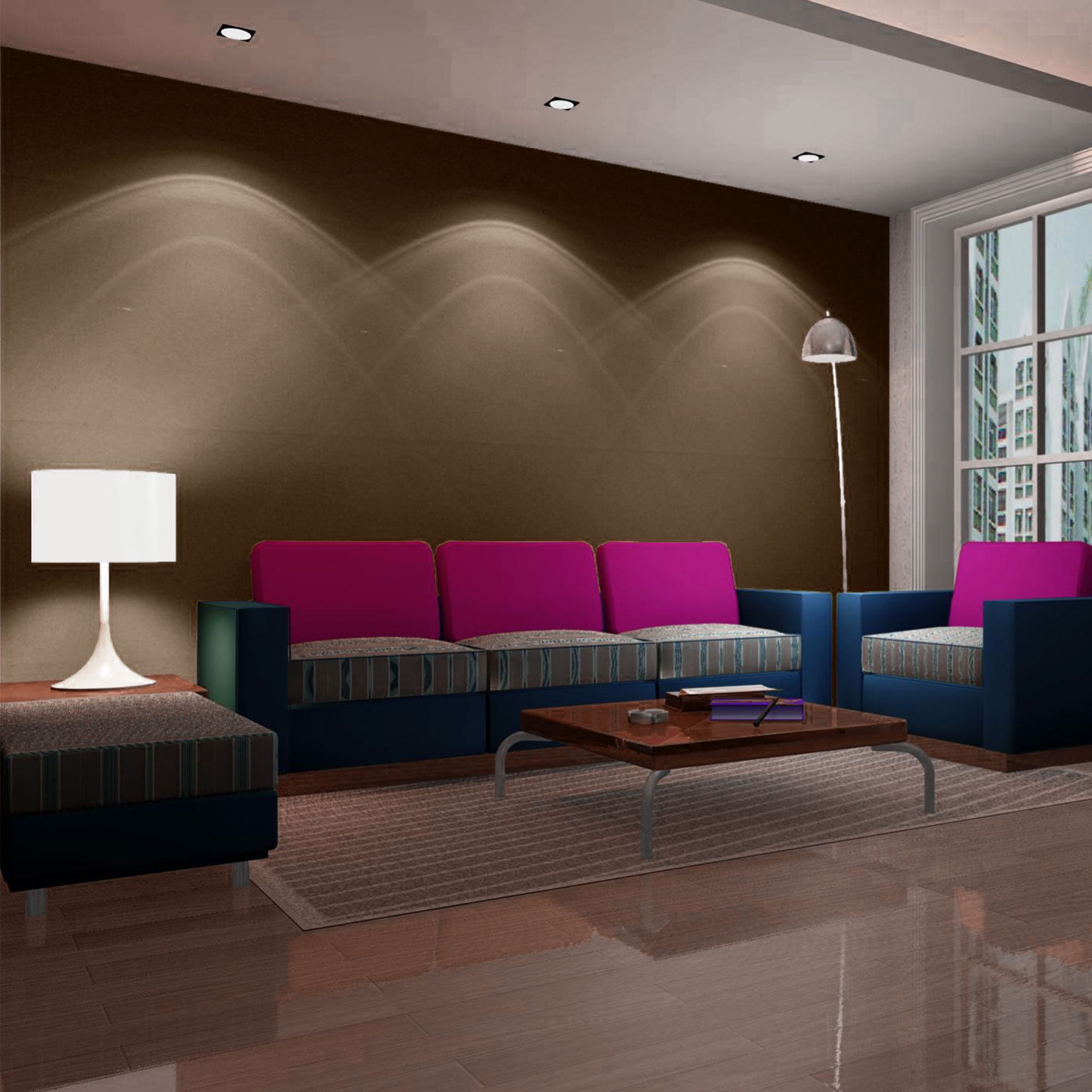 Brown 3D Wall Panels 24 x 12 Inch Foam Selfstick Tiles Decorative for