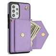 thumbnail image 5 of Nalacover Case for Samsung Galaxy A53 5G, Crossbody Wallet Case with Card Slots Holder, PU Leather Lanyard Shoulder Strap Purse Cover with Kickstand Shockproof Case, Purple, 5 of 8