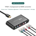 thumbnail image 2 of Component to HDMI Converter Upscaler YPbPr to HDMI 1080P, 2 of 7