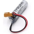 thumbnail image 2 of (Pack of 2) ER6V/3.6V 2400mAh PLC Battery Lithium Battery with Plug for Mitsubishi M64 System, 2 of 5