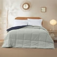 thumbnail image 5 of Modern Threads Reversible Eclipse & Silver All-Season Down Alternative Adult Bed Comforter, Twin, 5 of 18