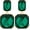 Green, variant on Dainty Transparent Geometric Square Crystal Dangle Drop Earrings Sparkly Rhinestone Rectangle Stud Earrings for Women[b4181]