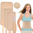 thumbnail image 2 of 4Pcs Waist Neck Oil Pack Set with Chest Pads Washable Reusable Knee Essential Oil Wrap Mess-Free Oil Pack Wrap with Adjustable Elastic Straps Soft Comfortable Oil Pack for Neck Waist Knee, 2 of 11