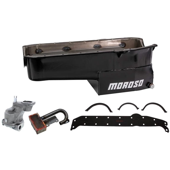 Moroso Oil Pan w/High Volume Oil Pump/Pickup Kit, 57-79 SB Chevy