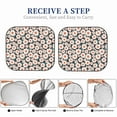 thumbnail image 6 of Fotbe Daisies Flowers 2-Piece Car Windshield Sun Shade | Sun Blocker for Car Windshield | Foldable Automotive Interior Accessories for Sun Protection-Medium, 6 of 7