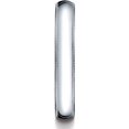 thumbnail image 3 of Mens 18K White Gold, 4.0mm Traditional Dome Oval Wedding Band with Milgrain (sz 9), 3 of 3