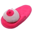 thumbnail image 1 of Pantuflas de peluche con forma de pecho para despedida de soltero, 1 of 9